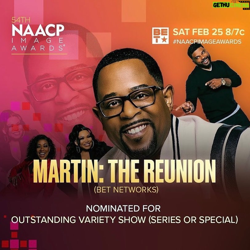 Martin Lawrence Instagram - Blessed and honored to announce that “Martin: The Reunion” has been nominated for an NAACP Image Award! A huge thank you to the cast who made it feel like we never left the set, the crew who worked endlessly to make the show a reality and all the fans for 30 years of continued support 🙏🏾 #martin #naacpimageawards #blessed Los Angeles, California