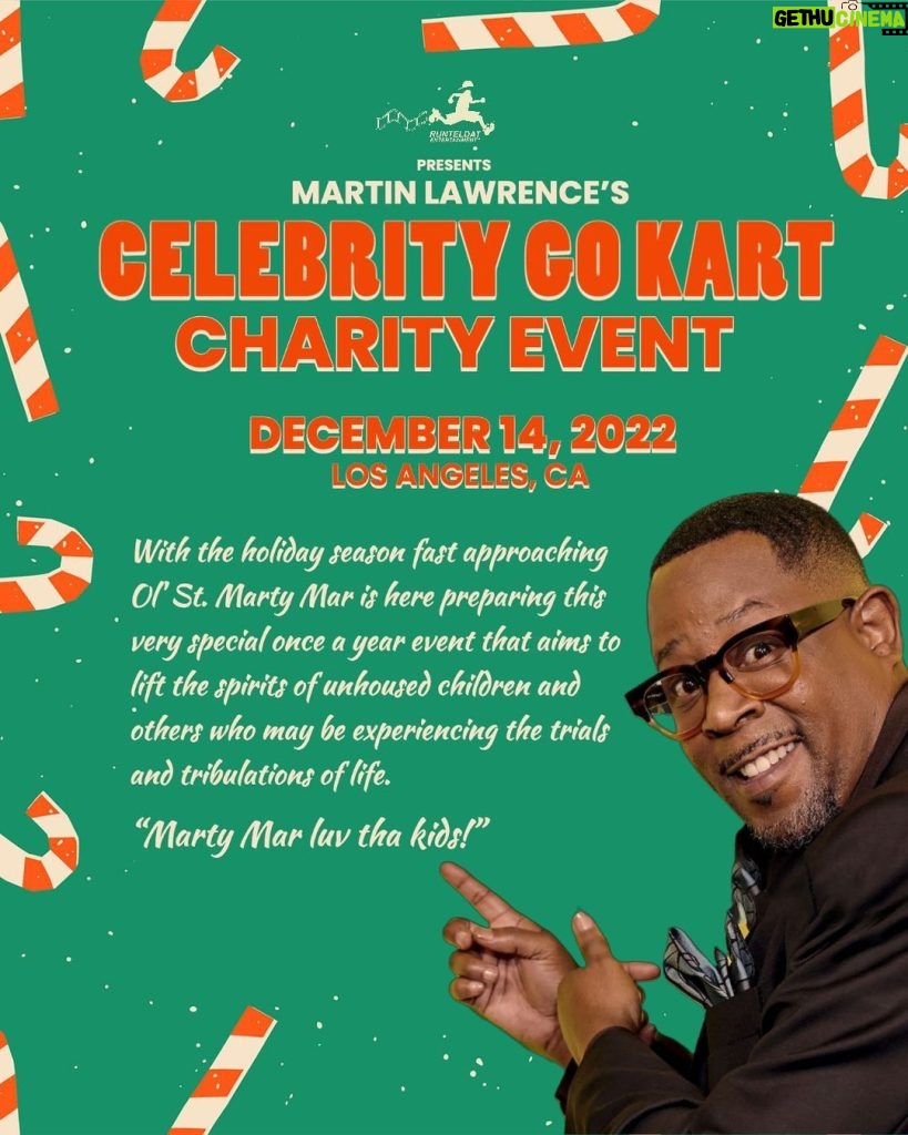 Martin Lawrence Instagram - Excited to introduce my first annual Runteldat celebrity go kart tournament, an exclusive event benefiting mothers and children who have experienced the trials and tribulations of life. Who’s trying to helmet up and race for a cause!? #giveback #charity #event Los Angeles, California