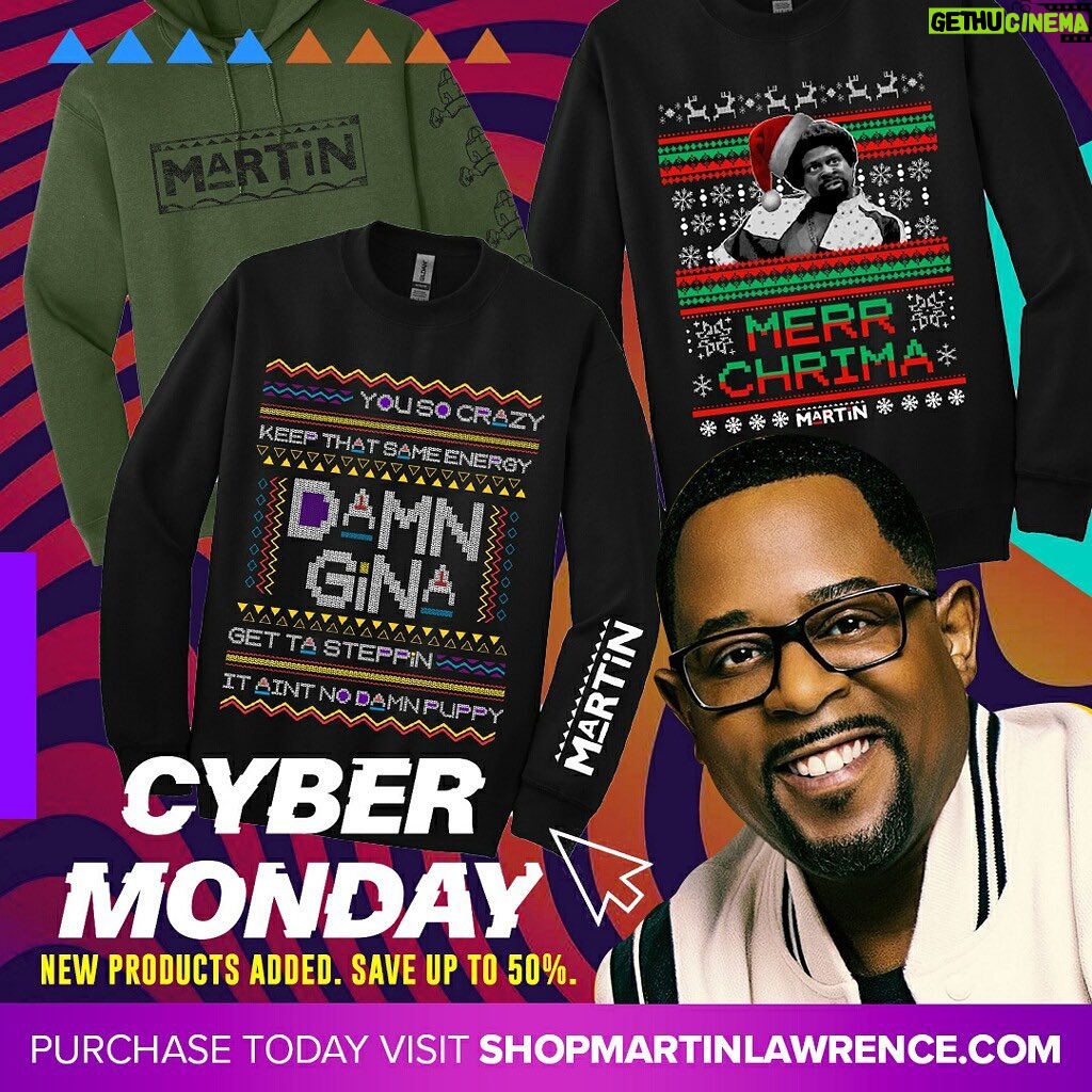 Martin Lawrence Instagram - Get that Martin swag just in time for Christmas by checking out my merch store @ shopmartinlawrence.com! #teammartymar #cybermonday Los Angeles, California