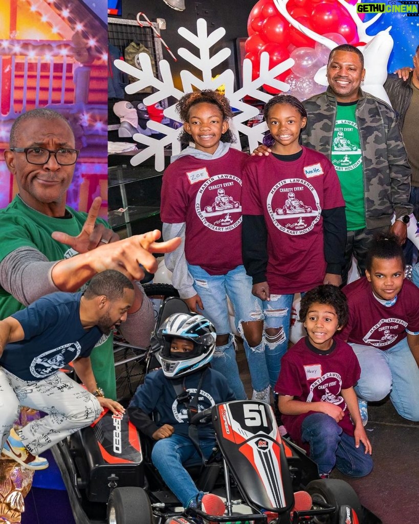 Martin Lawrence Instagram - I had such an amazing time at my first annual Celebrity Go-Kart Holiday Kickoff, a charity event benefiting families in need! From getting to race with the kids to seeing everyone come together, I couldn’t imagine a better day. Shoutout to my team over at @runteldatentertainment for putting together an amazing event, @k1speed for hosting us and all my family, friends and volunteers who stepped up to put smiles on the faces of so many children. Can’t wait to do it again next year! #blessed #holiday 📸 @imandrewjackson K1 Speed Burbank