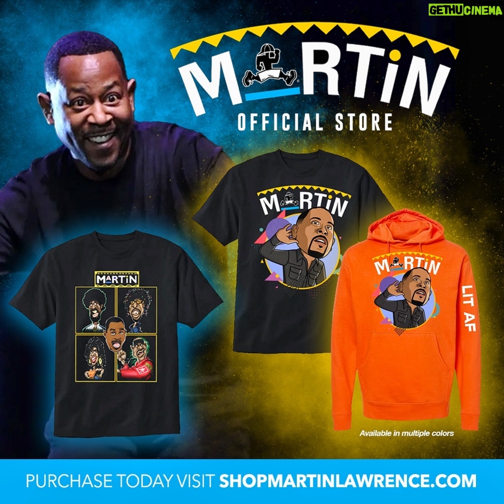 Martin Lawrence Instagram - Y’all been asking, so here it is! Excited to finally announce my new official merch store! Check out the link in my bio to grab yours today! #teammartymar #official #fashion