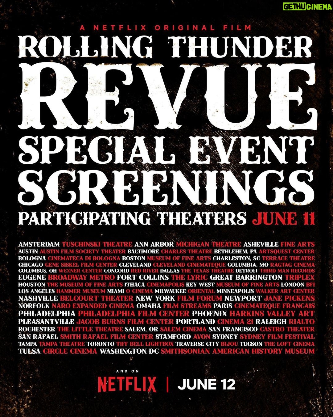 Martin Scorsese Instagram - Between the myth and the truth is a journey like no other. Rolling Thunder Revue: A Bob Dylan Story in select theaters June 11th and on Netflix June 12th. #dylanrollingthunder @netflix New York, New York