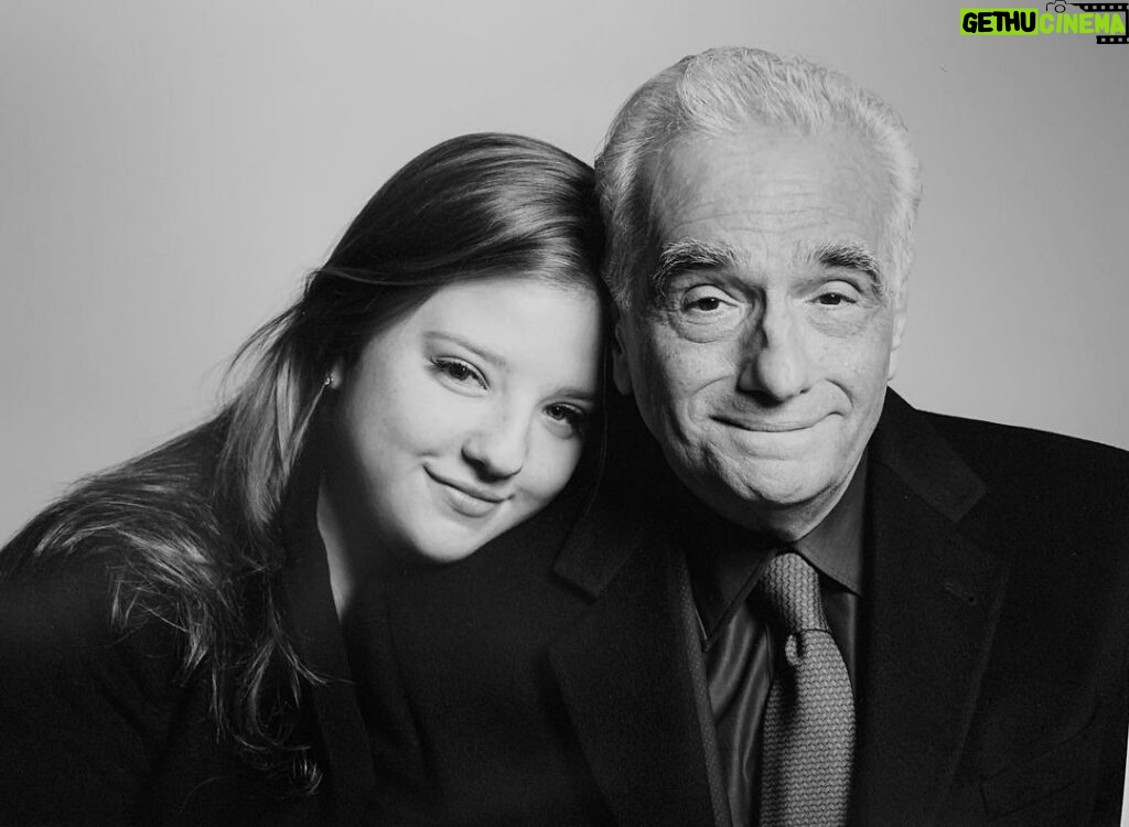 Martin Scorsese Instagram - Beautiful portrait of @francesca.scorsese and I by @brigittelacombe Manhattan, New York