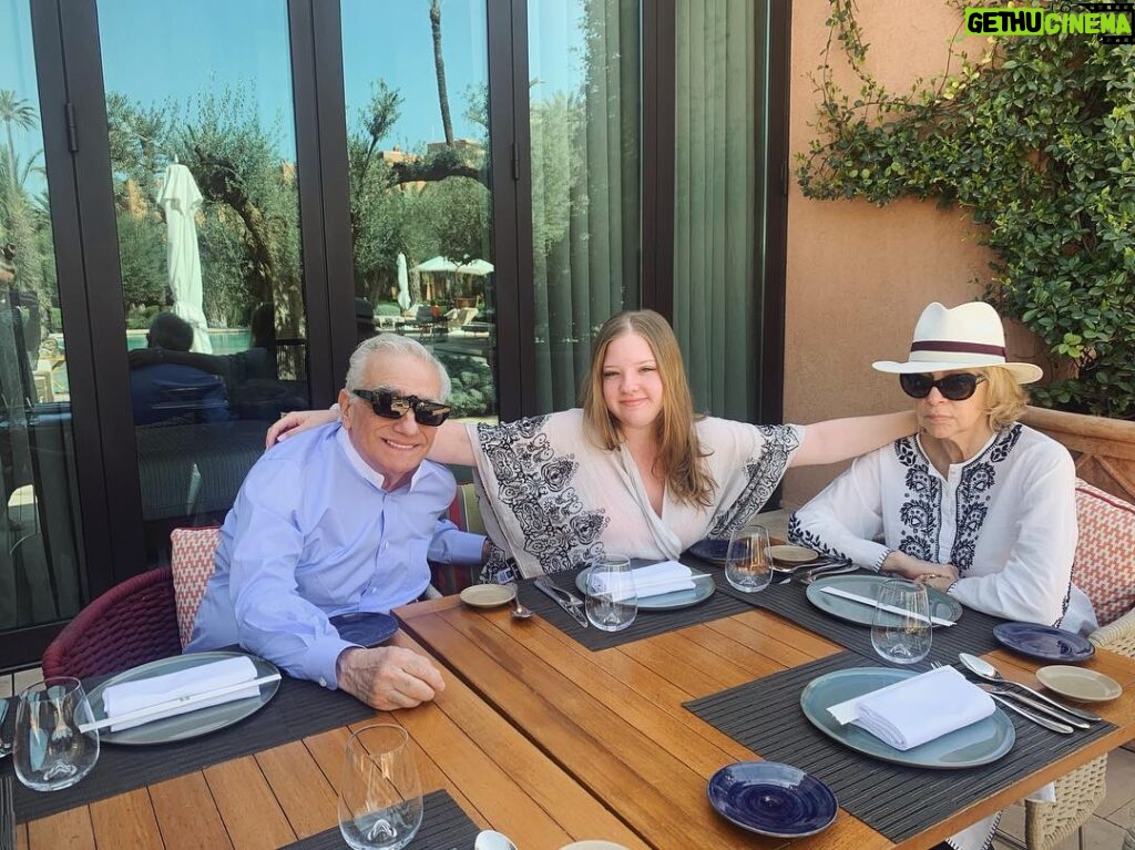 Martin Scorsese Instagram - Family lunch Marrakech