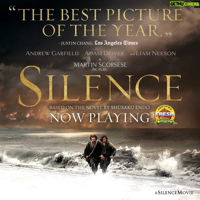 Martin Scorsese Instagram - After 28 yrs, #SilenceMovie is now playing in theaters across the US. Thank you to the cast and crew for helping to bring this story to the screen. To get tickets you can visit: http://bit.ly/SilenceMovieTix