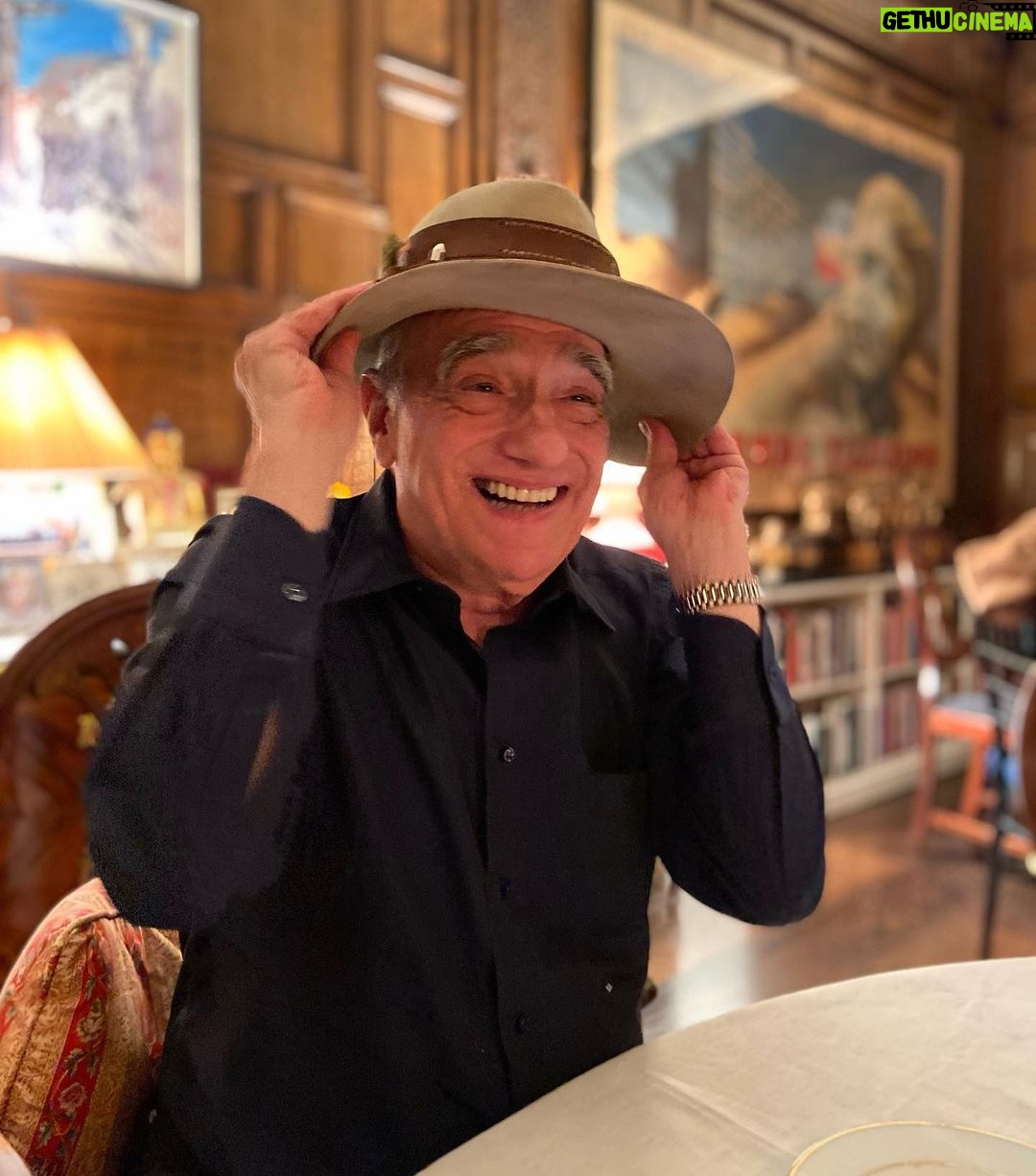 Martin Scorsese - 251.8K Likes - Thank you for all of the birthday wishes! And thank you @lilygladstone for the most special gift. 🎩