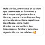 Martita de Graná Instagram - Barcelona, 5000 gracias.❤️ Que suerte tengo joder. Gracias a tod@s los que me hacéis tan feliz y me dejáis cumplir mi sueño cada día🥹🥹🥹🥹 No puedo pedirle mas a la vida❤️ Gracias a mi equipazo de machos ( The MDG crew) @franki_montes @pablo_lastra_drums @davidsegura_ertomate y a @ninona_producciones por estar siempre.🍀🍀 Coliseum Barcelona