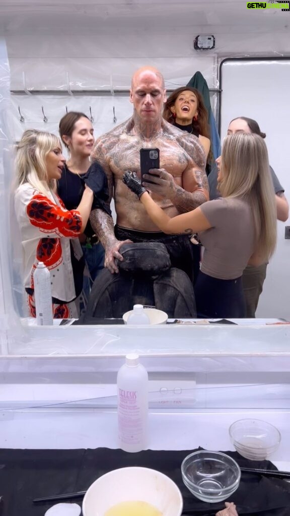Martyn Ford Instagram - And this is pretty much how we finished filming every day 😂😂😂 party bus will be missed 😂😂😂 my little gang @sophiegormannn @hannahmarees @zara_long @bridie_ellen @taylor.scot #mortalkombat #cleanup #partybus