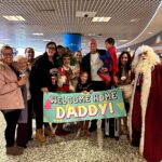Martyn Ford Instagram - Well, there’s a welcome home party at the airport 😂😂 …. That was one hell of a trip back, hopefully Santa can give me a ride back 🙏😂👊 …. #uk #home #christmas