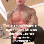 Martyn Ford Instagram - Alarm went off at 1:00 am, straight to the gym, had an incredible workout, set me up for the day ahead, and before you say …. What about your sleep? Well, it’s not rocket science, I went to bed at 5:30 pm, you just have to adapt, it’s possible, but it takes will power and perseverance, it’s not for everyone, but it’s something everyone can do … it ultimately comes down to YOU and what is important for you …. As I get older, I realise we can’t change people, all you can do is focus on you … what someone see’s as a genuine reason not to do something , I often see as an excuse, but ultimately you are only cheating YOURSELF out of life. You can sit there and complain, moan, feel hard done by, or you can open your eyes and realise accountability and self sacrifice is most likely the reason your where you are. There is absolutely nothing wrong with just settling, and being happy with what you have BUT not if you’re not happy. Make the most of life, make the most of everyday … set yourself one small challenge, and go from there ❤️ …. It’s now 3:18 am, and I’m in the car, on my way to the studios ready for another day full of smiles, memories and progress … everyday is an opportunity for us to grow 🙏 #happy #healthy #mindset