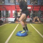 Martyn Ford Instagram - Incredible drill for all athletes needing to work on reaction speed, balance and core function. Can be used as a warm up, part of a circuit or individually as a workout, but where ever you place this, I would definitely make sure to use it on a regular basis, great for working integral muscles within the ankles and knee joints. Remember, you are only as strong as your weakest part …. #training #fitness #muscle #reaction #speed #balance