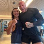 Martyn Ford Instagram - Happy Belated Birthday to the incredible @ludilin … one of the kindest humans I’ve had the pleasure to meet, not to mention hard working … a pleasure sharing the screen with this guy 🙏 …. Have a wonderful day people … make it count ❤️🤛 #MK2 #fitness #prep #life Australia