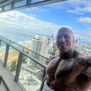 Martyn Ford Instagram - GOD IT FEELS SO GOOD TO BE BACK ….. it’s been a hell of a tough few months, and only now, do I realise just how much being away from doing what I love, really impacted me as a person.  I’ve missed this feeling SOOOO much, being back, being able to do what I love most …. The STRIKE IS OVER, we are allowed back to work, and with that …. The restart of Mortal Kombat 2 is upon us …. I wish I could bottle this feeling I have, and keep it for ever, but I know you can’t, so I will make the most of every second, every minute, every hour …. What ever you do in life, make sure it’s done with passion …. And NEVER give up on a dream … have an incredible weekend, love from Sunny Australia, on the incredible Gold Coast … what a place ❤️ #australia #goldcoast #mortalKombat2 #film #fun #love #life