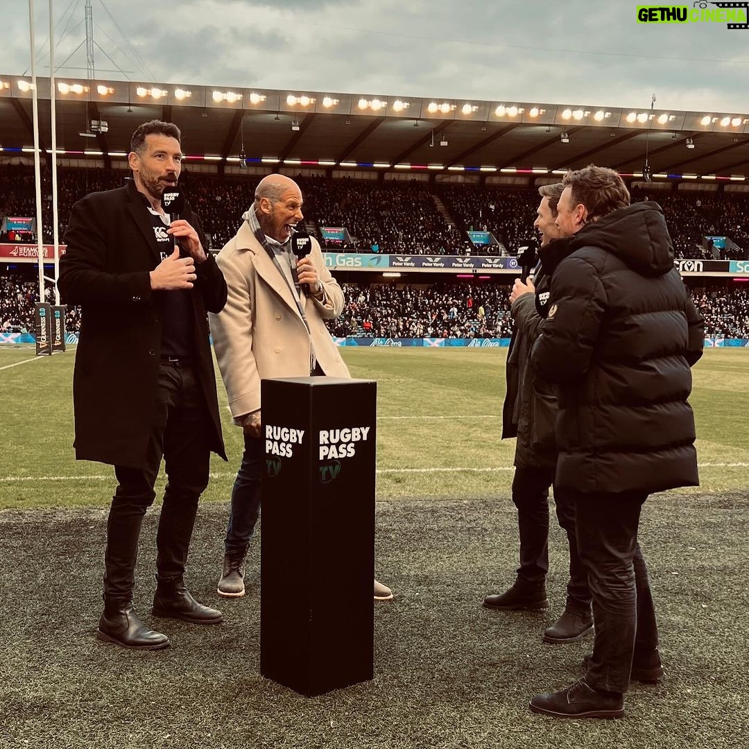 Martyn Ford Instagram - What a blast that was …. HUGE congratulations to Scotland and the boys on a great game and tremendous win. Had a blast with @jimhamilton4 and the lads …. On to the next #rugby Edinburgh Scotland