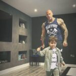 Martyn Ford Instagram - Teaching my little man what life is all about … working his way up, first step … learn how to mop the floors, from there, the Empire will be his to run one day 👊🌍 … nothing in life is easy, failure to succeed, is most likely failure to work hard enough. #mindset #hunger #focus
