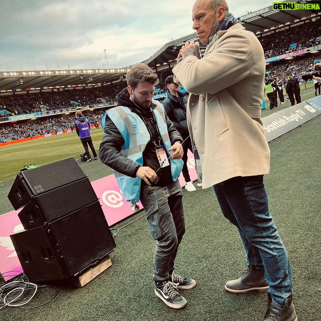 Martyn Ford Instagram - What a blast that was …. HUGE congratulations to Scotland and the boys on a great game and tremendous win. Had a blast with @jimhamilton4 and the lads …. On to the next #rugby Edinburgh Scotland