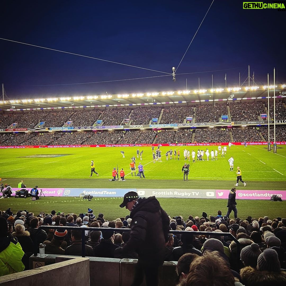 Martyn Ford Instagram - What a blast that was …. HUGE congratulations to Scotland and the boys on a great game and tremendous win. Had a blast with @jimhamilton4 and the lads …. On to the next #rugby Edinburgh Scotland