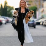 Mary Fitzgerald Instagram – Got to take my fur babies to work yesterday 😍 
 📸 @bobby_pap_la 
👠 @camillagabrieli 
🧥 @seen.users 
👖 @wearcommando 
👩🏼 @ax_tamar95 
💄 @editdavoodian 
@studio_kay 
Stylist: @janellermiller 

#look #sellingsunset #officeoutfit #glam #realitytv #marybonnet #dogmom #netflix #theoppenheimgroup #realestate #realtor #fashion #girlboss