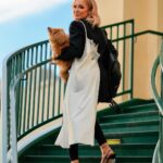 Mary Fitzgerald Instagram – Got to take my fur babies to work yesterday 😍 
 📸 @bobby_pap_la 
👠 @camillagabrieli 
🧥 @seen.users 
👖 @wearcommando 
👩🏼 @ax_tamar95 
💄 @editdavoodian 
@studio_kay 
Stylist: @janellermiller 

#look #sellingsunset #officeoutfit #glam #realitytv #marybonnet #dogmom #netflix #theoppenheimgroup #realestate #realtor #fashion #girlboss