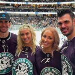 Mary Fitzgerald Instagram - Go DUCKS!!!🦆 🏒 🥅 Thank you for having us! We had the best time with you two. @therealtarekelmoussa @theheatherraeelmoussa