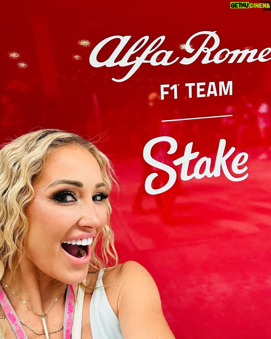 Mary Fitzgerald Instagram - Out here again today! Catch me on the track! Having a blast! @alfaromeousa @alfaromeostake #miamigp