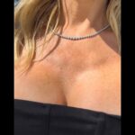 Mary Fitzgerald Instagram - A new staple that I loveeeeeeee Have you noticed this beautiful dainty tennis necklace that I have been wearing often? It is beautiful all on its own and beautiful paired that’s how versatile it is. I simply can’t get enough of it. @michaelarthurdiamonds ✨#diamond #diamondnecklace #diamondtennisnecklace #michaelarthurdiamonds #jewlery #glam #beautiful #obsessed #sellingsunset #netflix #fyp