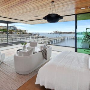 Mary Fitzgerald Instagram - Just Listed - 2201 Bayside Dr. - $27,995,000

5 Beds / 9 Baths / 9,129 Sq. Ft. / 11,921 Lot Size

This newly constructed custom estate offers exclusive Corona Del Mar waterfront living with intricate design touches and a harmonious blend of natural stone and wood elements. Consisting of 5 ensuite bedrooms and 9 bathrooms and boasting approximately 50 feet of private beachfront, it caters to water enthusiasts and offers shared ownership of one of the longest private docks on the west coast, capable of accommodating multiple yachts up to 100ft in length. Upon arrival, you will be greeted by meticulously landscaped surroundings, a striking grand pivot door, and a double height foyer that sets the tone for the residence. Inside, the space boasts European wide plank bleached oak flooring by Gaetano, illuminated floating staircases, and expansive glass features that fill the approximately 9,129 square feet of interiors with an abundance of natural light. The property seamlessly connects to its surroundings through slide-away pocket doors that open onto a heated patio, a zero-edge saltwater pool and spa, and a courtyard featuring a built-in Lynx Grill. The kitchen features custom Honed Calcatta Vagli slab countertops and backsplash, a 55" La Canche designer stove imported from Paris, a butler's pantry, and stained white oak cabinetry. Convenience is paramount, with a Waupaca elevator servicing all four floors, including the lower level, which encompasses a media area, a dry bar, and temperature controlled wine room. Upstairs, the owner's suite presents a heated wraparound balcony with mesmerizing water views, a living space with a fireplace, and two spa-like bathrooms, each complemented by its own walk-in closet. The top level reveals a lounge area that opens onto a rooftop deck with grass and sweeping views of the Newport Beach Harbor offering limitless ocean-view entertaining. Equipped with cutting-edge technology, the property also includes a nearly 3,000 sq. ft., 6+ car garage with epoxy flooring.

Listed by @briancharlesfurstenfeld @mskaylacardona @jasonoppenheim 

#theoppenheimgroup #realestate #luxurylifestyle #fyp #newlisting