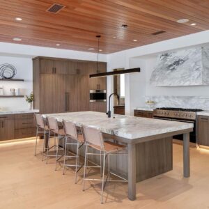 Mary Fitzgerald Instagram - Just Listed - 2201 Bayside Dr. - $27,995,000

5 Beds / 9 Baths / 9,129 Sq. Ft. / 11,921 Lot Size

This newly constructed custom estate offers exclusive Corona Del Mar waterfront living with intricate design touches and a harmonious blend of natural stone and wood elements. Consisting of 5 ensuite bedrooms and 9 bathrooms and boasting approximately 50 feet of private beachfront, it caters to water enthusiasts and offers shared ownership of one of the longest private docks on the west coast, capable of accommodating multiple yachts up to 100ft in length. Upon arrival, you will be greeted by meticulously landscaped surroundings, a striking grand pivot door, and a double height foyer that sets the tone for the residence. Inside, the space boasts European wide plank bleached oak flooring by Gaetano, illuminated floating staircases, and expansive glass features that fill the approximately 9,129 square feet of interiors with an abundance of natural light. The property seamlessly connects to its surroundings through slide-away pocket doors that open onto a heated patio, a zero-edge saltwater pool and spa, and a courtyard featuring a built-in Lynx Grill. The kitchen features custom Honed Calcatta Vagli slab countertops and backsplash, a 55" La Canche designer stove imported from Paris, a butler's pantry, and stained white oak cabinetry. Convenience is paramount, with a Waupaca elevator servicing all four floors, including the lower level, which encompasses a media area, a dry bar, and temperature controlled wine room. Upstairs, the owner's suite presents a heated wraparound balcony with mesmerizing water views, a living space with a fireplace, and two spa-like bathrooms, each complemented by its own walk-in closet. The top level reveals a lounge area that opens onto a rooftop deck with grass and sweeping views of the Newport Beach Harbor offering limitless ocean-view entertaining. Equipped with cutting-edge technology, the property also includes a nearly 3,000 sq. ft., 6+ car garage with epoxy flooring.

Listed by @briancharlesfurstenfeld @mskaylacardona @jasonoppenheim 

#theoppenheimgroup #realestate #luxurylifestyle #fyp #newlisting