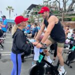 Mary Fitzgerald Instagram - My best cheerleader @themarybonnet , while biking for a charity event. Thanks to @turkishairlines for supporting us in this beautiful cause !!! 🙏🏼💯👊🏼 • • • • • • • • • #biking #charityevent #turkishairlines #cancer #fun #manathanbeach #lapier #marybonnet #romainbonnet #gymshark Manhattan Beach Pier
