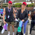 Mary Fitzgerald Instagram - My best cheerleader @themarybonnet , while biking for a charity event. Thanks to @turkishairlines for supporting us in this beautiful cause !!! 🙏🏼💯👊🏼 • • • • • • • • • #biking #charityevent #turkishairlines #cancer #fun #manathanbeach #lapier #marybonnet #romainbonnet #gymshark Manhattan Beach Pier