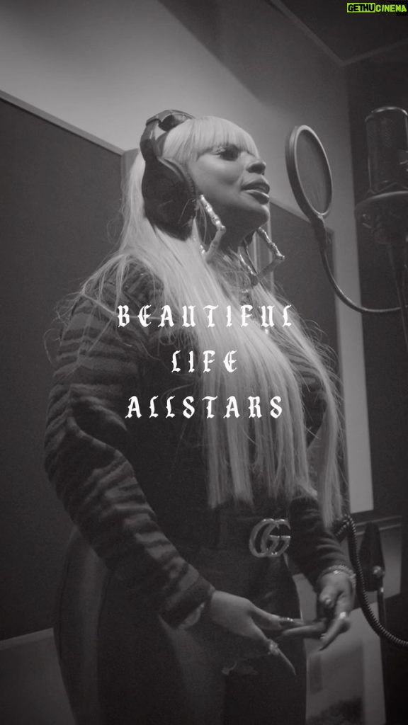 Mary J. Blige Instagram - Beautiful Life Allstars Video Out now! Link in bio. @vado_mh