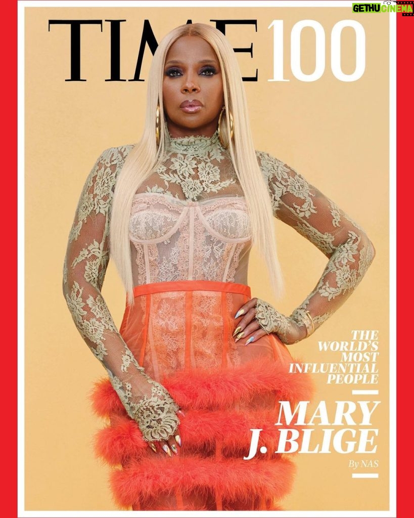 Mary J. Blige Instagram - Proud to be included in the 2022 #TIME100 list. Thank you @nas!! 📸 by @micaiahcarter @time #goodmorninggorgeouspeople