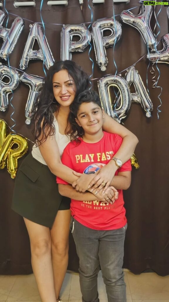 Maryam Zakaria Instagram - Happy 9th Birthday my handsome @aryan_thakur2015 I can’t believe how fast you growing up. You are such a wonderful boy and we are so proud of you. Life is really beautiful with you Aryan and we are so blessed to have you son. We wish you all the best things in this world. We love you unconditionally ❤❤❤🎉🎉🎉 #happybirthday #birthday #birthdaycelebration #family #reelsinstagram