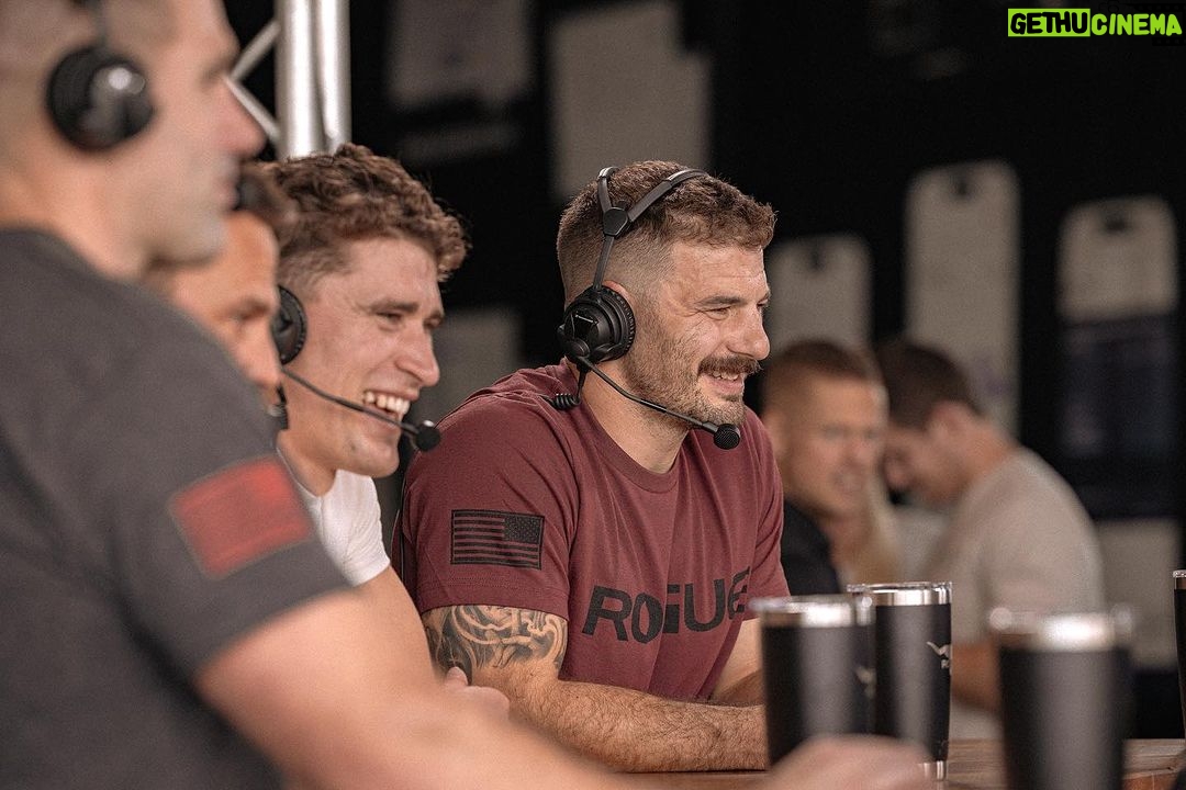 Mat Fraser Instagram - Mood when they ask if Iβm going to compete again π Loving being on this side of the competition floor, talking shop and watching these stud athletes throw down at the @rogueinvitational. #HWPO Dell Diamond Round Rock