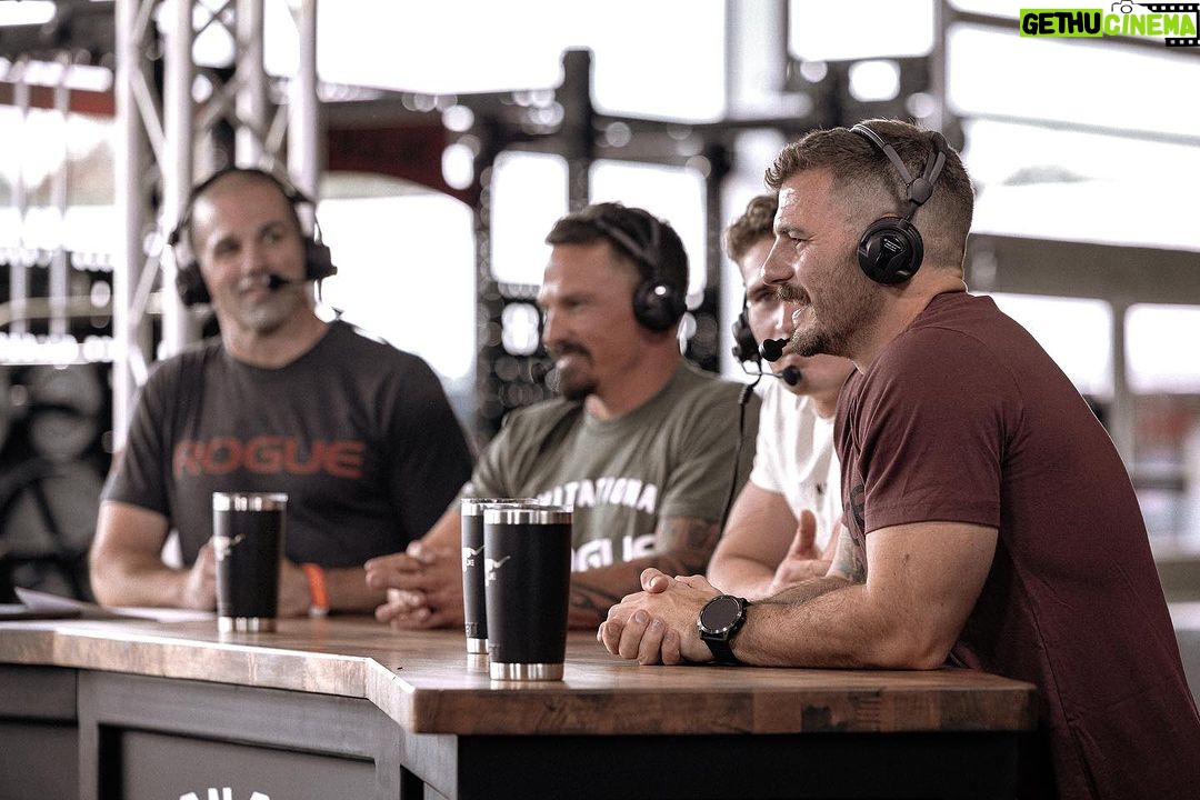 Mat Fraser Instagram - Mood when they ask if Iβm going to compete again π Loving being on this side of the competition floor, talking shop and watching these stud athletes throw down at the @rogueinvitational. #HWPO Dell Diamond Round Rock