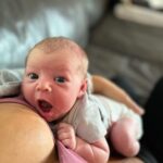 Mat Fraser Instagram - Life lately ✨ - Basking in 2 weeks of bb snuggles with our sweet Eddy girl. #babygirl