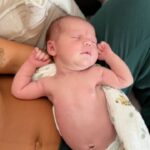 Mat Fraser Instagram - Life lately ✨ - Basking in 2 weeks of bb snuggles with our sweet Eddy girl. #babygirl