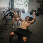 Mat Fraser Instagram - Pump sesh at home with my girls before traveling to Madison to meet up with the @hwpotraining team. - Getting PUMPED for a solid week at @crossfitgames. COMMENT BELOW if you’re jumping into any of the HWPO activities throughout the week. #HWPO