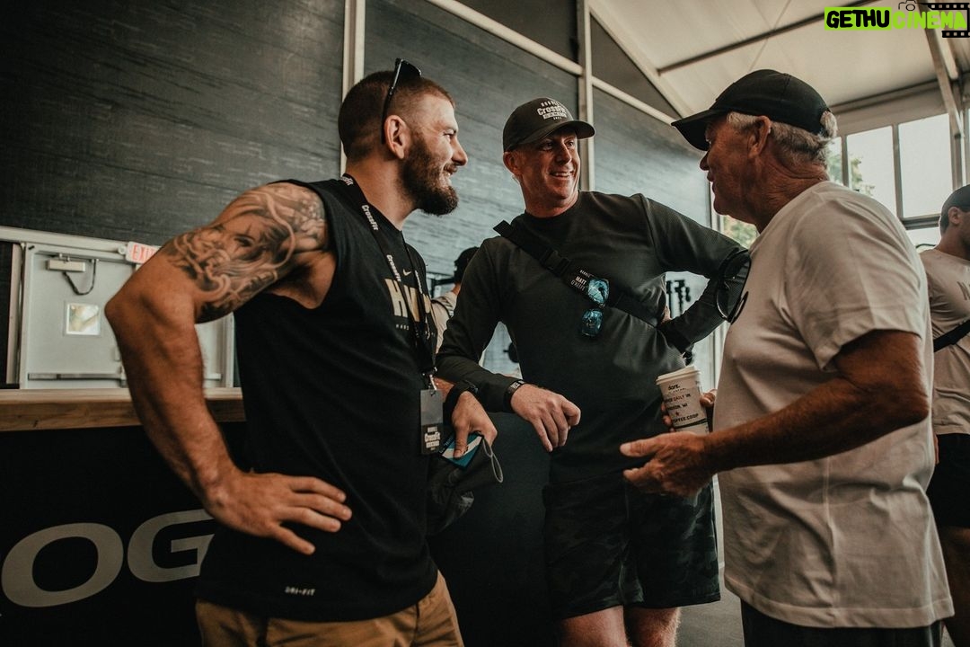 Mat Fraser Instagram - Collecting wisdom and dad jokes from a couple of the best in the game — happy Father’s Day. #hwpo