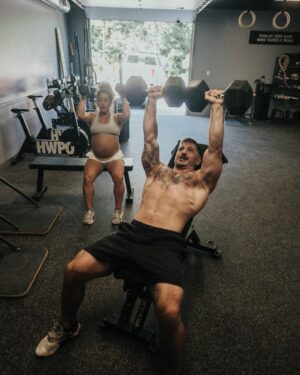 Mat Fraser Instagram - Pump sesh at home with my girls before traveling to Madison to meet up with the @hwpotraining team. 
-
Getting PUMPED for a solid week at @crossfitgames. COMMENT BELOW if you’re jumping into any of the HWPO activities throughout the week. #HWPO