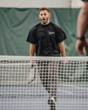 Mat Fraser Instagram - So many emotions in this game 😂 We’re getting the court set-up at @hwpotraining HQ ASAP because our team (myself included) can’t get enough. Have you tried pickleball yet?