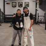 Mat Fraser Instagram - Who would have thought that making a custom painting for @mathewfras three years ago would turn into a great friendship and an opportunity to visit Vermont to lead a shoe painting class for @hwpotraining ‘s annual summit. Thank you to Mat, @okeefmr and @sammymoniz for inviting me up. Let’s do it again soon ¨̮ // 📸: @bownmedia Burlington, Vermont