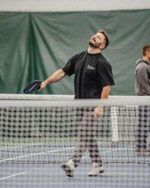 Mat Fraser Instagram - So many emotions in this game 😂 We’re getting the court set-up at @hwpotraining HQ ASAP because our team (myself included) can’t get enough. Have you tried pickleball yet?