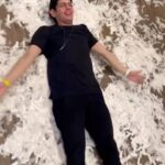 Matt Bennett Instagram - First show confetti snow angel! House of Blues Anaheim