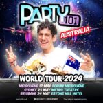 Matt Bennett Instagram – The Party 101 World Tour CONTINUES!
Australia, we’re bringing the party your way! Ticket link in bio let’s goooooo