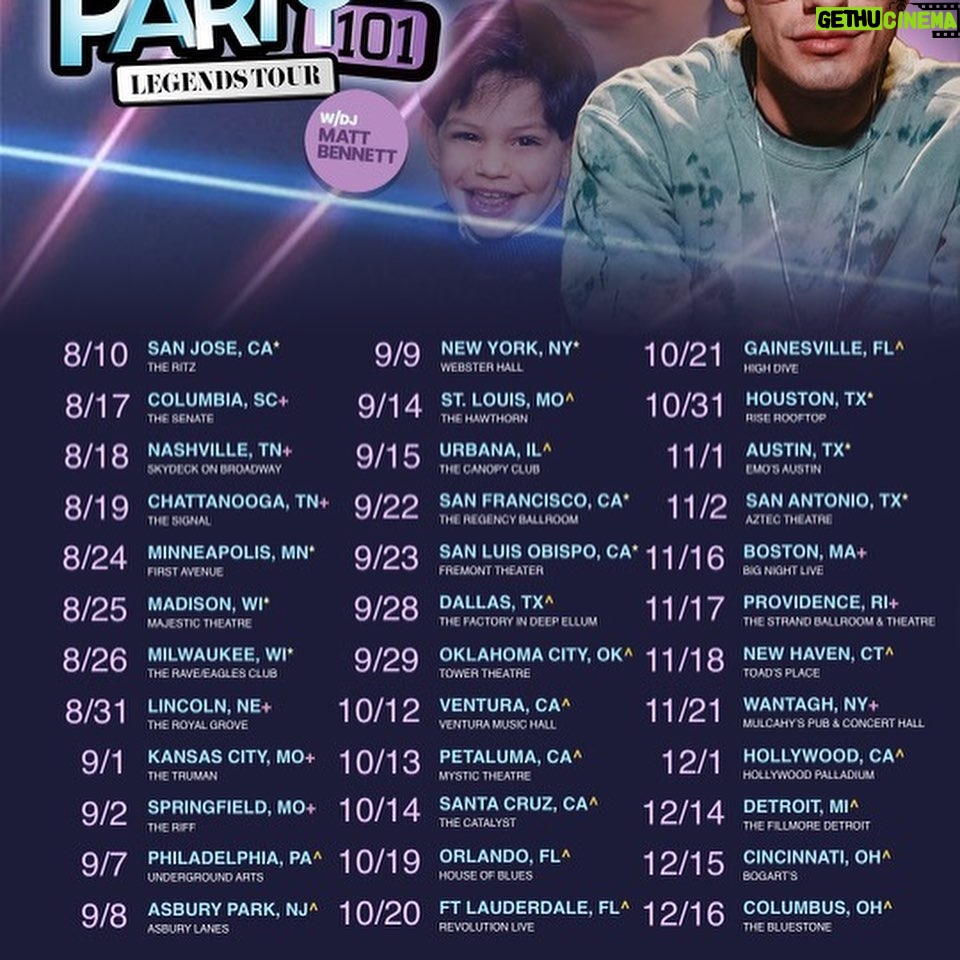 Matt Bennett Instagram - Think boys are a mystery? I’ll be revealing all the saucy sleepover secrets at @party101la this fall! Tickets are on sale now at Party101.club. Also UK and Europe! I’m beyond excited to see you next week! Lots of love, Matt.