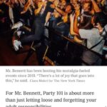 Matt Bennett Instagram – Party 101 got written up in the New York Times!
The article is behind a paywall but here are some highlights!
Link in bio if you want to check out the whole thing :)