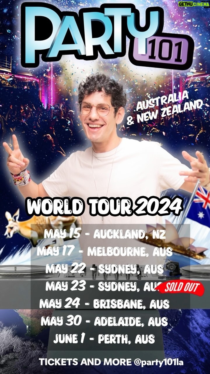 Matt Bennett Instagram - We’ve all heard of Australia, but have you ever seen Australian MONEY? Matt Bennett investigates. Oh also the Australian tour just went from crazy to INSANE! New Zealand: added. Melbourne: almost sold out. Sydney: sold out and second show added. Perth and Adelaide: added. Pinch me I must be dreaming. Tickets on sale now see ya there!