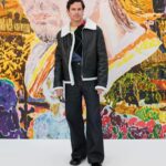 Matt Bomer Instagram - Thank you @jonathan.anderson and @loewe for the brilliant show- featuring the art of the ingenious @richardhawkins03. 🇫🇷❤️🙏🏻 💇‍♂️: @bentalbott 📸#1: @gettyimages 📸 #2: @tommyton Styling: @warrenalfiebaker #LOEWE #LOEWEFW24
