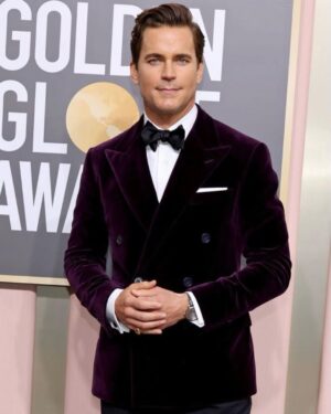 Matt Bomer Instagram - Great night at the @goldenglobes. Congratulations to the legendary @ryanmurphyproductions on the well deserved Carol Burnett lifetime achievement award. Thank you @ralphlauren @omega and @davidyurman for this look 💜🖤And always to the incredible @warrenalfiebaker for pulling it all together for me! 📸: @danieleventurelliphoto @vanityfair 💈: @davidcoxhair